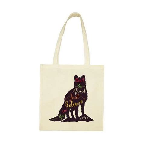 tote loup noir beige.